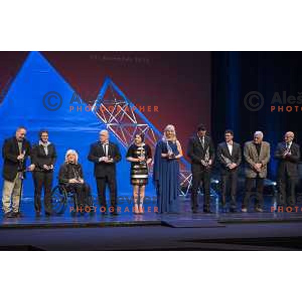 at Slovenian sportsman of the year 2016 awards during Gala night in Cankar Hall, Ljubljana, Slovenia on December 13, 2016,
