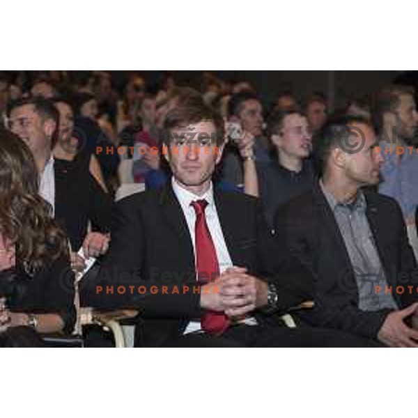 at Slovenian sportsman of the year 2016 awards during Gala night in Cankar Hall, Ljubljana, Slovenia on December 13, 2016,