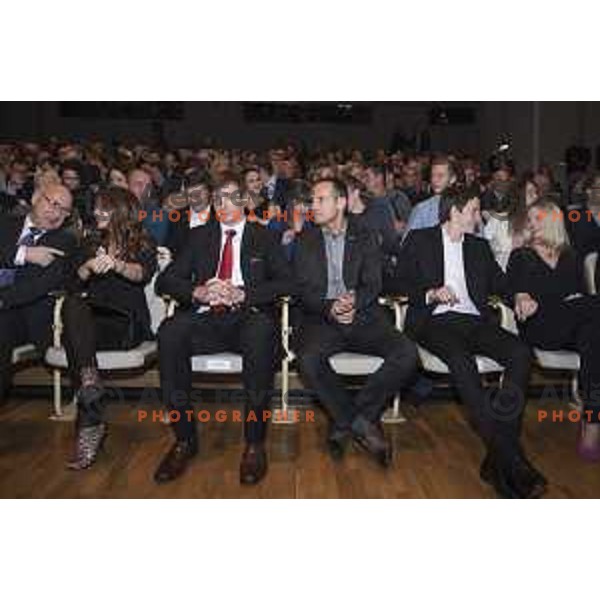 at Slovenian sportsman of the year 2016 awards during Gala night in Cankar Hall, Ljubljana, Slovenia on December 13, 2016,