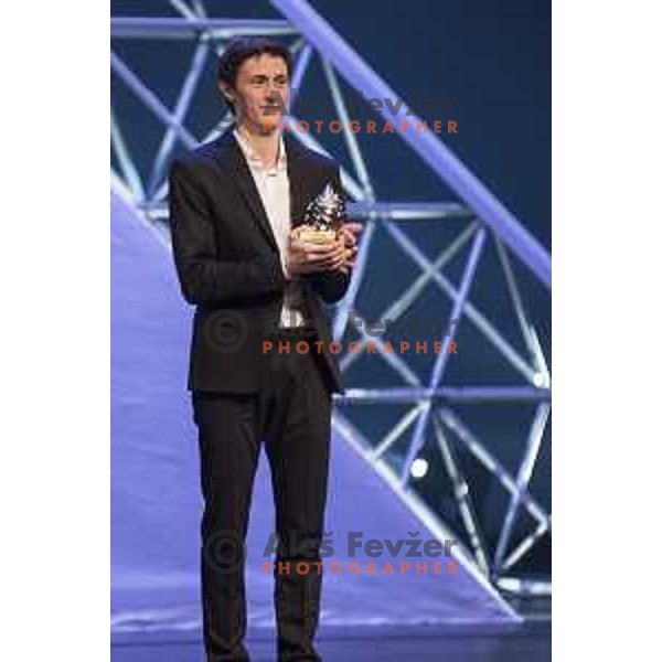 Peter Prevc, winner of Slovenian sportsman of the year 2016 award during Gala night in Cankar Hall, Ljubljana, Slovenia on December 13, 2016