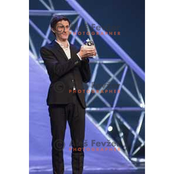 Peter Prevc, winner of Slovenian sportsman of the year 2016 award during Gala night in Cankar Hall, Ljubljana, Slovenia on December 13, 2016