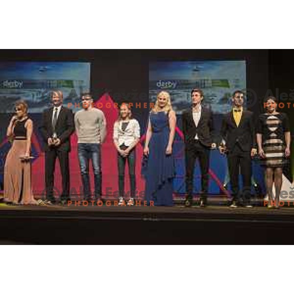 at Slovenian sportsman of the year 2016 awards during Gala night in Cankar Hall, Ljubljana, Slovenia on December 13, 2016,