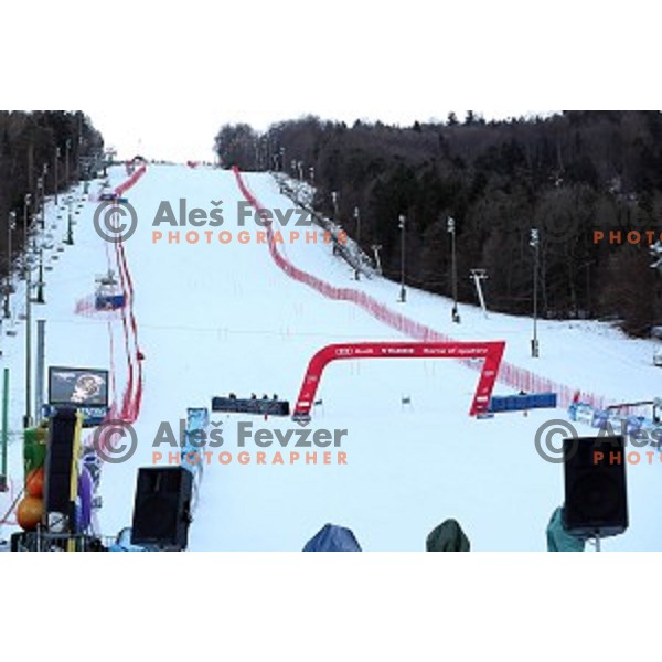 Preparation for 53. Golden Fox- Zlata Lisica Audi FIS Ski World Cup races in Maribor, Slovenia on January 6, 2017