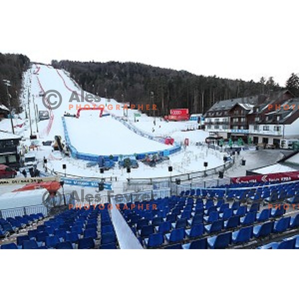 Preparation for 53. Golden Fox- Zlata Lisica Audi FIS Ski World Cup races in Maribor, Slovenia on January 6, 2017