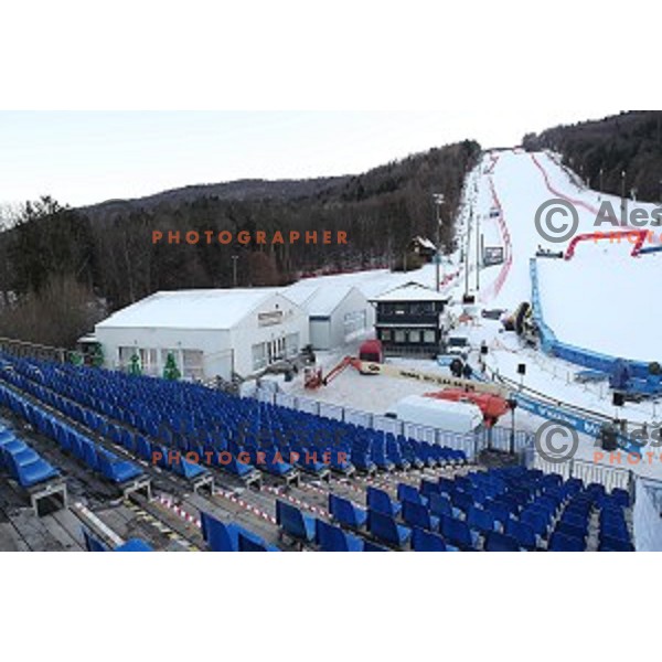 Preparation for 53. Golden Fox- Zlata Lisica Audi FIS Ski World Cup races in Maribor, Slovenia on January 6, 2017