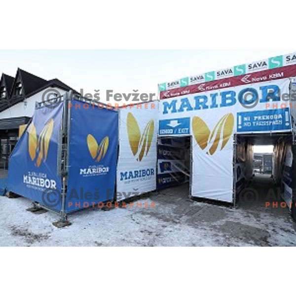 Preparation for 53. Golden Fox- Zlata Lisica Audi FIS Ski World Cup races in Maribor, Slovenia on January 6, 2017