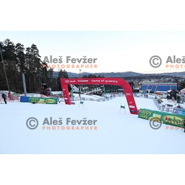Preparation for 53. Golden Fox- Zlata Lisica Audi FIS Ski World Cup races in Maribor, Slovenia on January 6, 2017