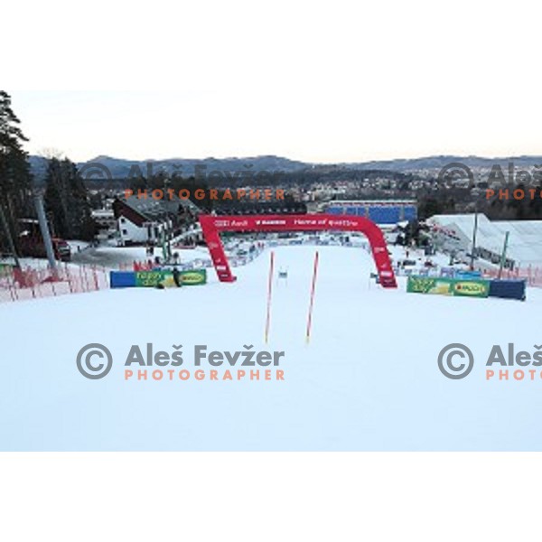 Preparation for 53. Golden Fox- Zlata Lisica Audi FIS Ski World Cup races in Maribor, Slovenia on January 6, 2017