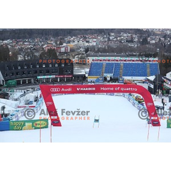 Preparation for 53. Golden Fox- Zlata Lisica Audi FIS Ski World Cup races in Maribor, Slovenia on January 6, 2017