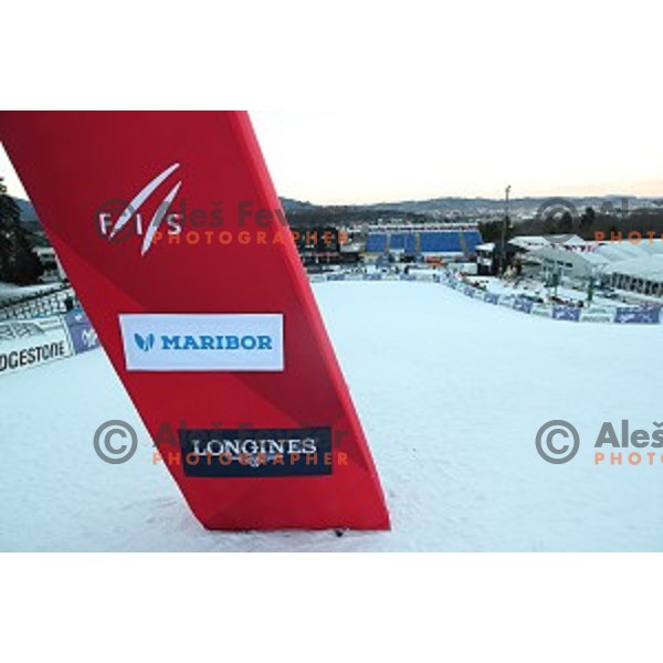 Preparation for 53. Golden Fox- Zlata Lisica Audi FIS Ski World Cup races in Maribor, Slovenia on January 6, 2017