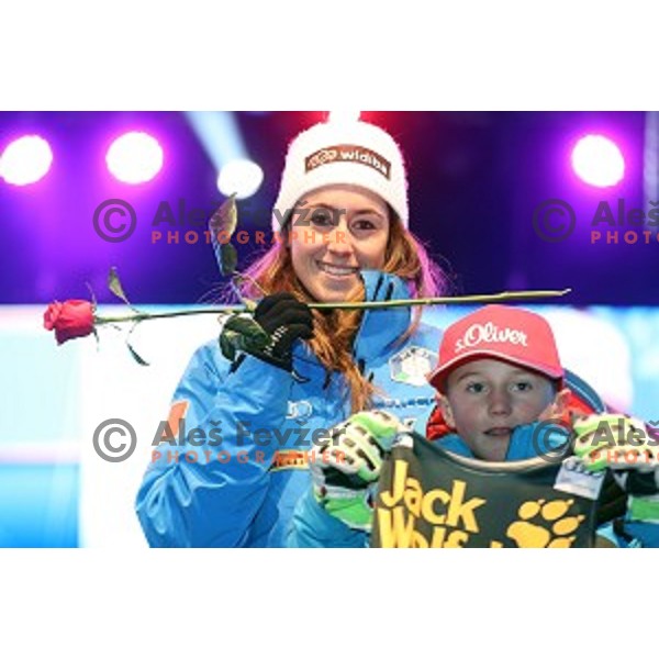 Public draw of starting numbers for 53. Golden Fox- Zlata Lisica Audi FIS Ski World Cup Giant Slalom in Maribor, Slovenia on January 6, 2017