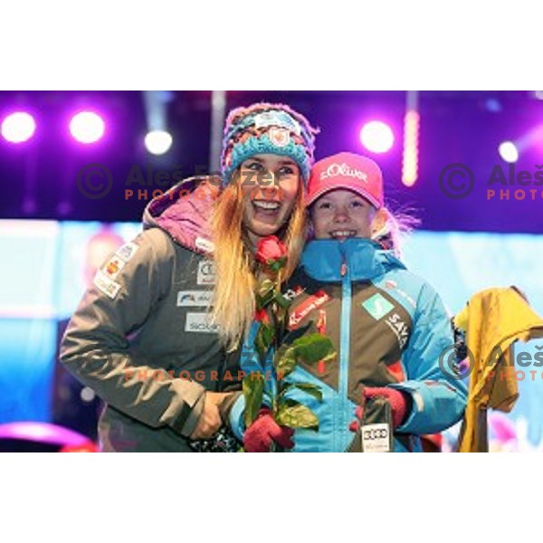 Public draw of starting numbers for 53. Golden Fox- Zlata Lisica Audi FIS Ski World Cup Giant Slalom in Maribor, Slovenia on January 6, 2017