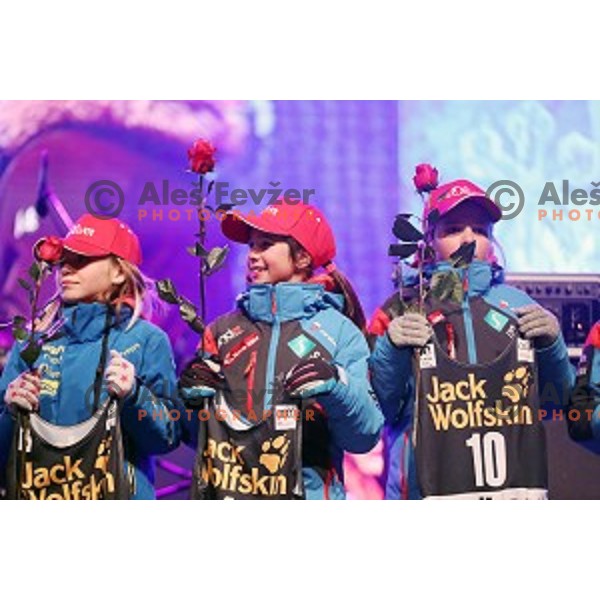 Public draw of starting numbers for 53. Golden Fox- Zlata Lisica Audi FIS Ski World Cup Giant Slalom in Maribor, Slovenia on January 6, 2017