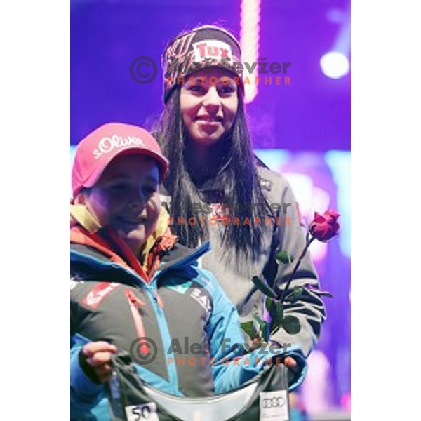 Public draw of starting numbers for 53. Golden Fox- Zlata Lisica Audi FIS Ski World Cup Giant Slalom in Maribor, Slovenia on January 6, 2017