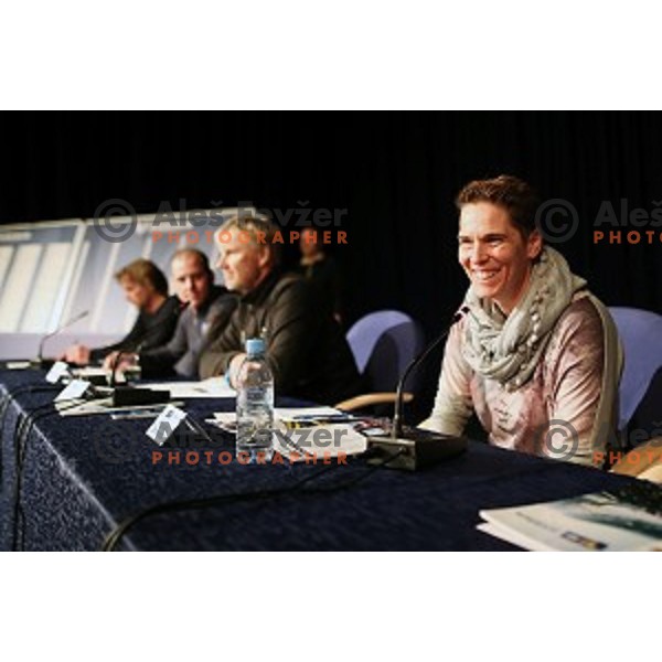 Michaela Dorfmeister, FIS technical delegate at Team Captain\'s meeting for 53. Golden Fox- Zlata Lisica Audi FIS Ski World Cup Giant Slalom in Maribor, Slovenia on January 6, 2017
