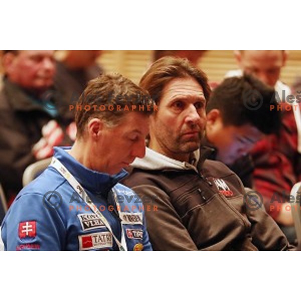 Andrea Massi at Team Captain\'s meeting for 53. Golden Fox- Zlata Lisica Audi FIS Ski World Cup Giant Slalom in Maribor, Slovenia on January 6, 2017