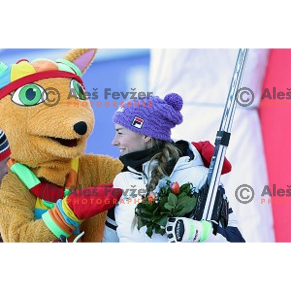 Tina Maze (SLO) finished her ski racing career at 53. Golden Fox- Zlata Lisica Audi FIS Ski World Cup Giant Slalom in Maribor, Slovenia on January 7, 2017