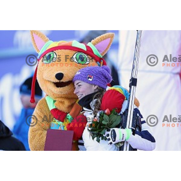 Tina Maze (SLO) finished her ski racing career at 53. Golden Fox- Zlata Lisica Audi FIS Ski World Cup Giant Slalom in Maribor, Slovenia on January 7, 2017