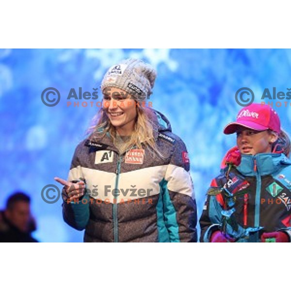 Public draw of starting numbers for 53. Golden Fox- Zlata Lisica Audi FIS Ski World Cup Slalom in Maribor, Slovenia on January 7, 2017