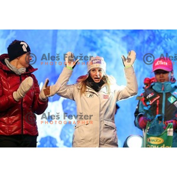 Public draw of starting numbers for 53. Golden Fox- Zlata Lisica Audi FIS Ski World Cup Slalom in Maribor, Slovenia on January 7, 2017