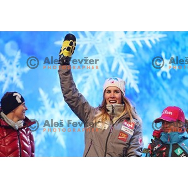 Public draw of starting numbers for 53. Golden Fox- Zlata Lisica Audi FIS Ski World Cup Slalom in Maribor, Slovenia on January 7, 2017