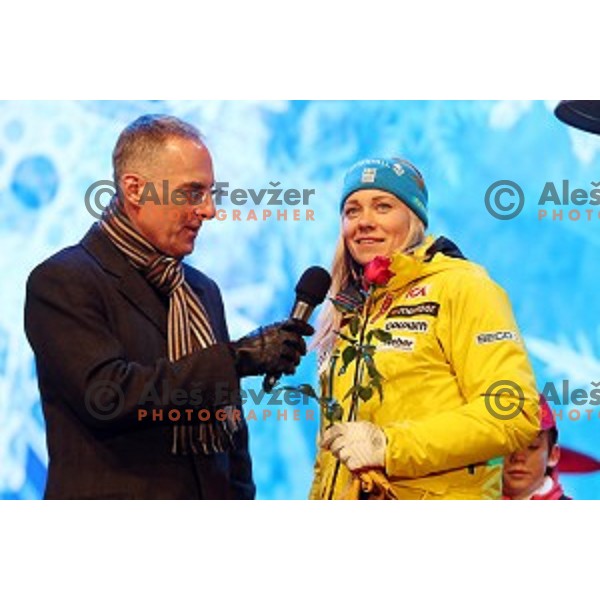 Public draw of starting numbers for 53. Golden Fox- Zlata Lisica Audi FIS Ski World Cup Slalom in Maribor, Slovenia on January 7, 2017