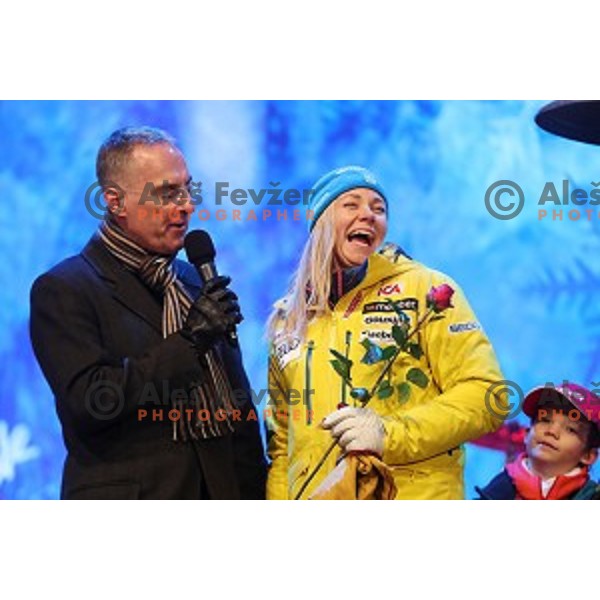Public draw of starting numbers for 53. Golden Fox- Zlata Lisica Audi FIS Ski World Cup Slalom in Maribor, Slovenia on January 7, 2017