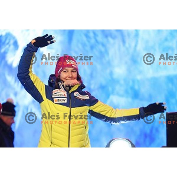Public draw of starting numbers for 53. Golden Fox- Zlata Lisica Audi FIS Ski World Cup Slalom in Maribor, Slovenia on January 7, 2017