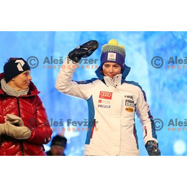 Public draw of starting numbers for 53. Golden Fox- Zlata Lisica Audi FIS Ski World Cup Slalom in Maribor, Slovenia on January 7, 2017