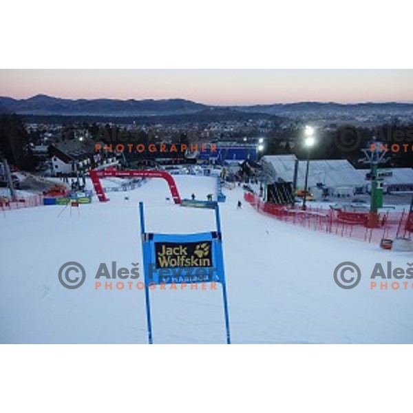 Course inspection for 53. Golden Fox- Zlata Lisica Audi FIS Ski World Cup Giant Slalom in Maribor, Slovenia on January 7, 2017