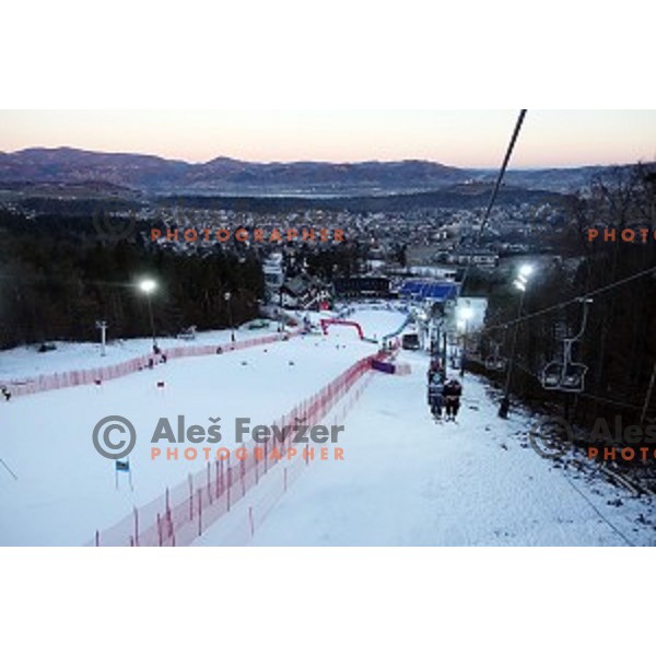 Course inspection for 53. Golden Fox- Zlata Lisica Audi FIS Ski World Cup Giant Slalom in Maribor, Slovenia on January 7, 2017