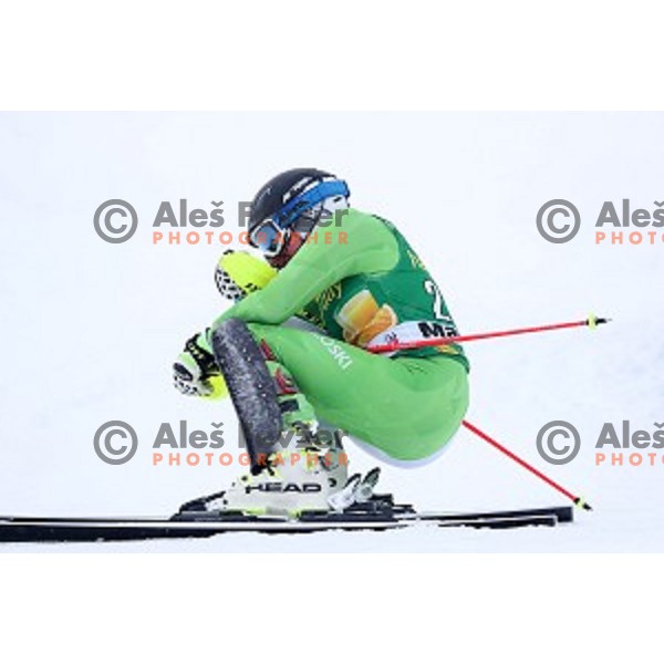 Marusa Ferk (SLO) disapointed after missing the gate in the first run of 53. Golden Fox- Zlata Lisica Audi FIS Ski World Cup Slalom in Maribor, Slovenia on January 8, 2017