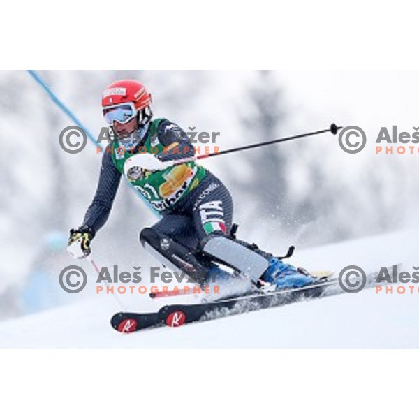 Federica Brignone (ITA) skiing in the first run of 53. Golden Fox- Zlata Lisica Audi FIS Ski World Cup Slalom in Maribor, Slovenia on January 8, 2017