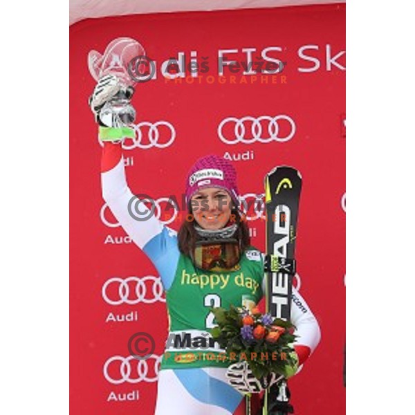 Wendy Holdener (SUI), runner- up at 53. Golden Fox- Zlata Lisica Audi FIS Ski World Cup Slalom in Maribor, Slovenia on January 8, 2017