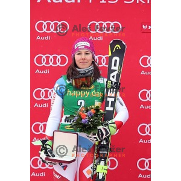 Wendy Holdener (SUI), runner- up at 53. Golden Fox- Zlata Lisica Audi FIS Ski World Cup Slalom in Maribor, Slovenia on January 8, 2017