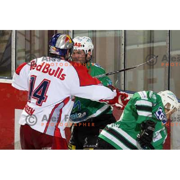 ice hockey game ZM Olimpija- Red Bull Salzburg in 11th round of EBEL league,played in Ljubljana 21.10.2007. Photo by Ales Fevzer 