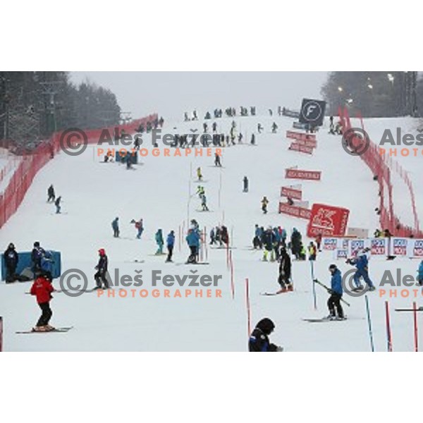 Course inspection before 53. Golden Fox- Zlata Lisica Audi FIS Ski World Cup Slalom in Maribor, Slovenia on January 8, 2017
