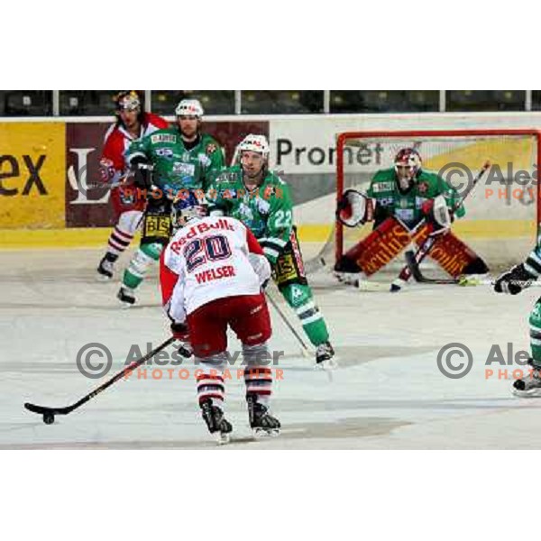ice hockey game ZM Olimpija- Red Bull Salzburg in 11th round of EBEL league,played in Ljubljana 21.10.2007. Photo by Ales Fevzer 
