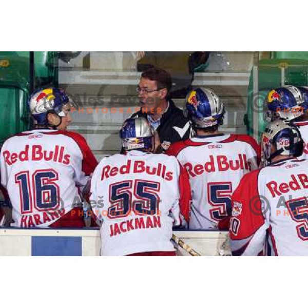 ice hockey game ZM Olimpija- Red Bull Salzburg in 11th round of EBEL league,played in Ljubljana 21.10.2007. Photo by Ales Fevzer 