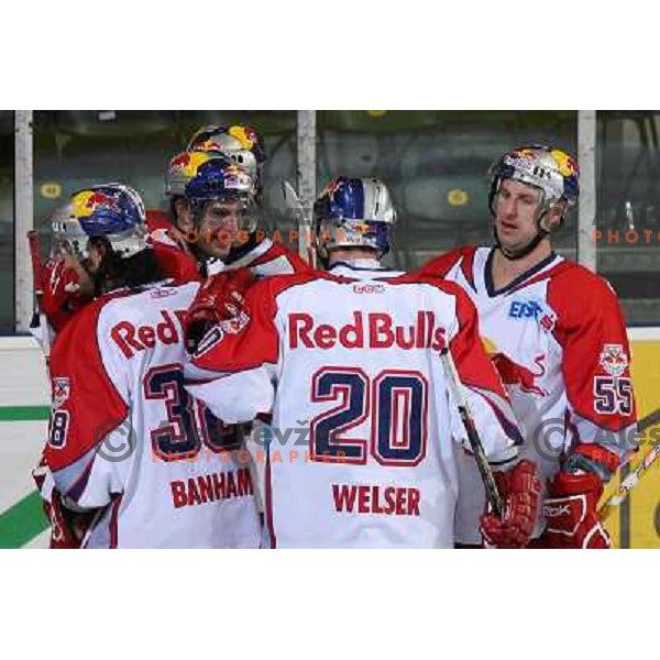 ice hockey game ZM Olimpija- Red Bull Salzburg in 11th round of EBEL league,played in Ljubljana 21.10.2007. Photo by Ales Fevzer 