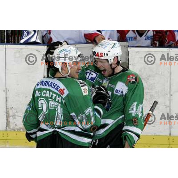 ice hockey game ZM Olimpija- Red Bull Salzburg in 11th round of EBEL league,played in Ljubljana 21.10.2007. Photo by Ales Fevzer 