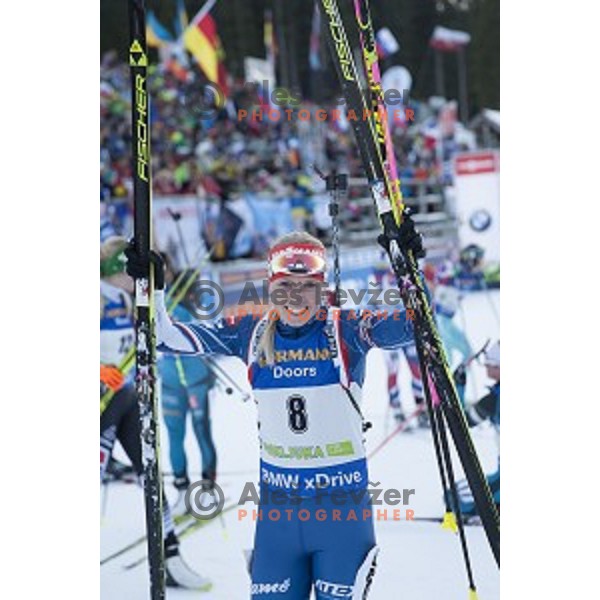 competes at Women\'s 10 km Pursuit during IBU World Cup 2016/2017 Pokljuka, Slovenia on December 10, 2016