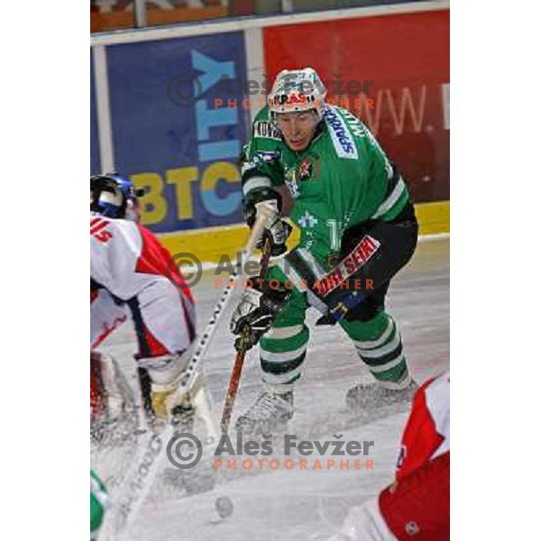 Muric at ice hockey game ZM Olimpija- Red Bull Salzburg in 11th round of EBEL league,played in Ljubljana 21.10.2007. Photo by Ales Fevzer 