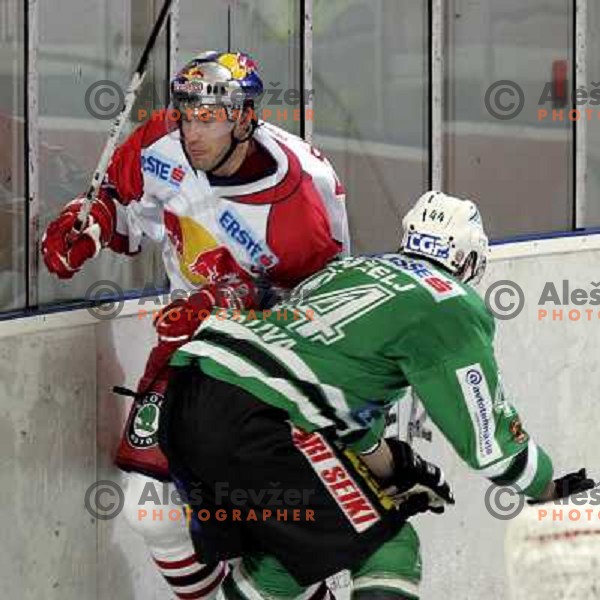 Tavzelj at ice hockey game ZM Olimpija- Red Bull Salzburg in 11th round of EBEL league,played in Ljubljana 21.10.2007. Photo by Ales Fevzer 