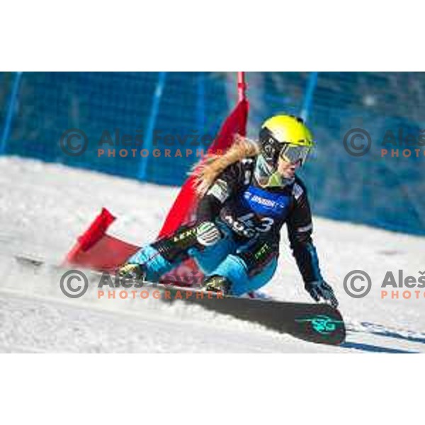 Iva Polanec during the Rogla FIS Snowboard World Cup 2016/17 parallel giant slalom, Rogla, Slovenia, on January 28, 2017.