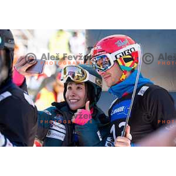 Zan Kosir during the Rogla FIS Snowboard World Cup 2016/17 parallel giant slalom, Rogla, Slovenia, on January 28, 2017.