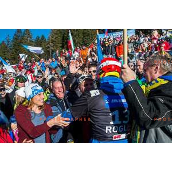 Zan Kosir during the Rogla FIS Snowboard World Cup 2016/17 parallel giant slalom, Rogla, Slovenia, on January 28, 2017.