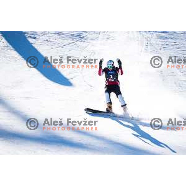 Radoslav Yankov during the Rogla FIS Snowboard World Cup 2016/17 parallel giant slalom, Rogla, Slovenia, on January 28, 2017.