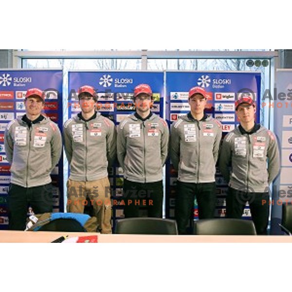 Jakov Fak at Slovenia Biathlon team press conference in Ljubljana on February 6, 2017