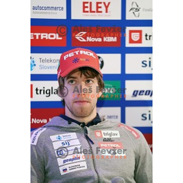 Slovenia Biathlon team press conference in Ljubljana on February 6, 2017